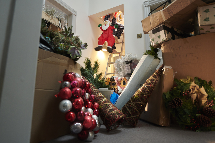 putting christmas back in the attic