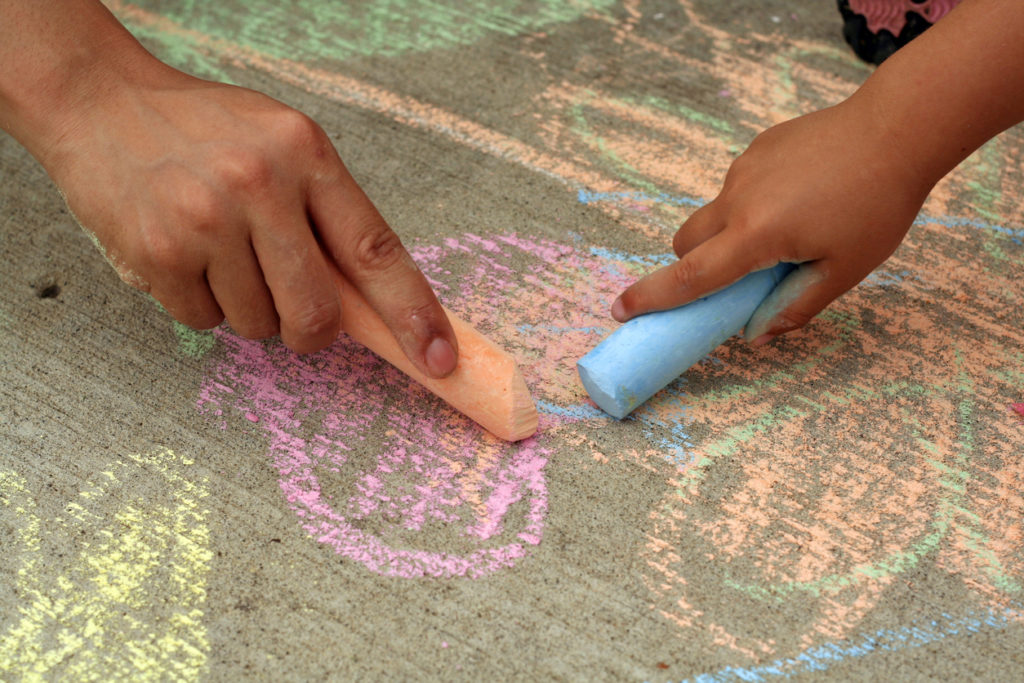 Chalk drawing